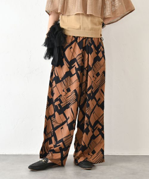 HUMS｜柄ワイドパンツ [[C-5067]][C]