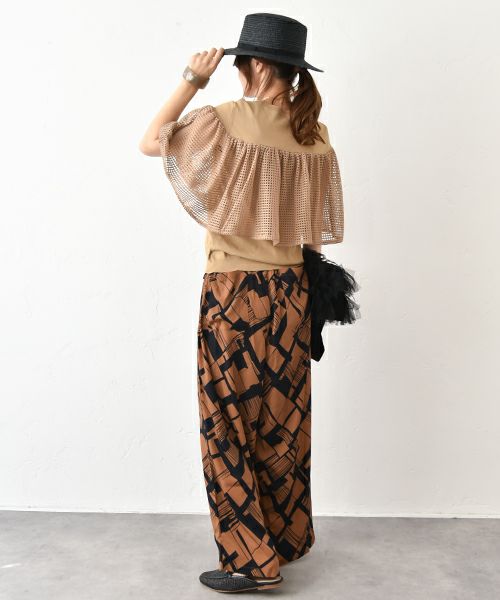 HUMS｜柄ワイドパンツ [[C-5067]][C]