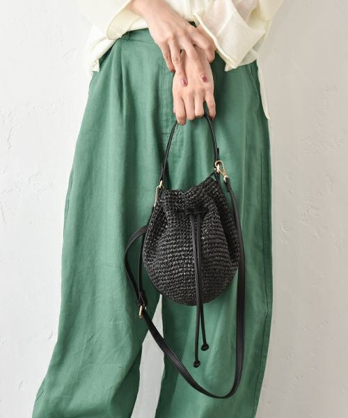 Cachellie｜2wayラフィアショルダーバッグ [[57-2124]][C]