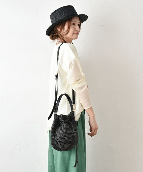 Cachellie｜2wayラフィアショルダーバッグ [[57-2124]][C]