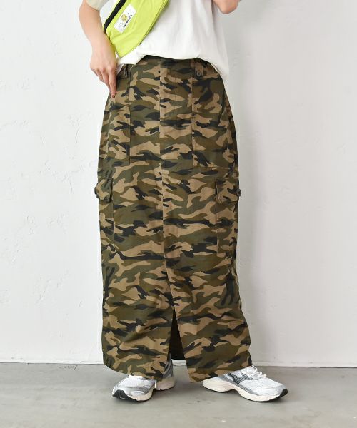 Gives a sense of fullment｜ミリタリースカート [[852374]][C]