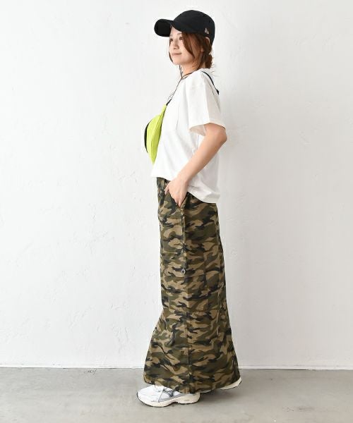 Gives a sense of fullment｜ミリタリースカート [[852374]][C]