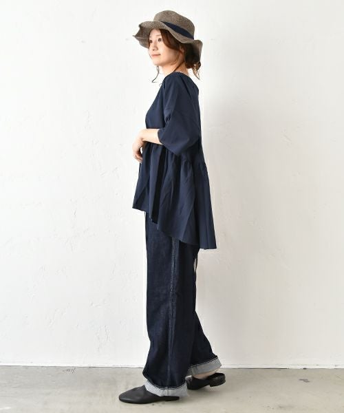 No18｜ギャザー切替プルオーバー [[302163]][C]