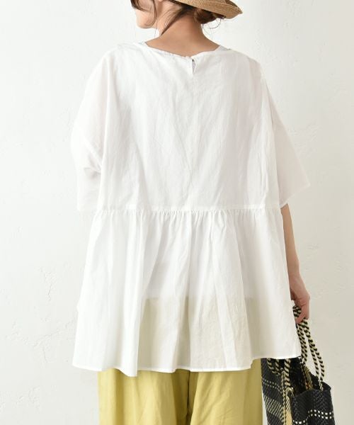 No18｜ギャザー切替プルオーバー [[302163]][C]