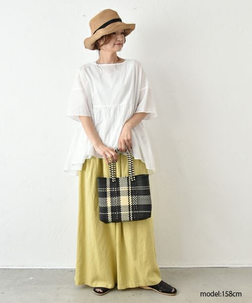 No18｜ギャザー切替プルオーバー [[302163]][C]