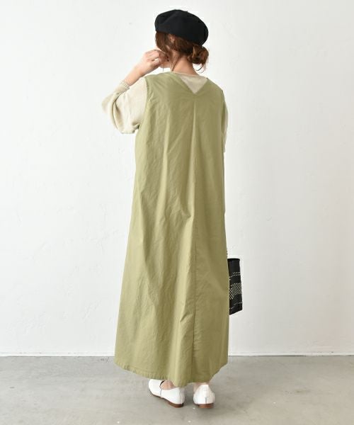 No18｜Vネックノースリーブワンピース [[CE1OP250402]][C]