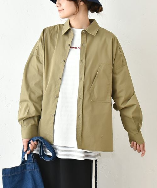 IN THE MARKET｜リップ素材シャツアウター [[IN-092]][C]