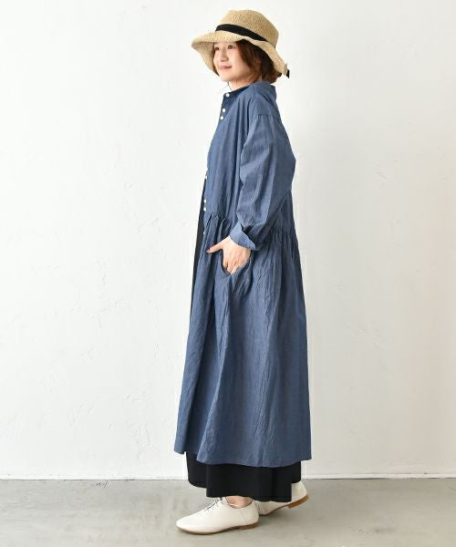 No18｜前開きギャザーワンピース [[H25001]][C]