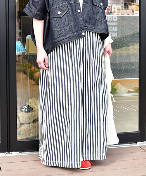 ANTGAUGE｜ヒッコリー柄ワイドパンツ [[C1961]][C]