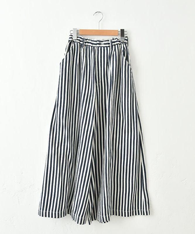 ANTGAUGE｜ヒッコリー柄ワイドパンツ [[C1961]][C]