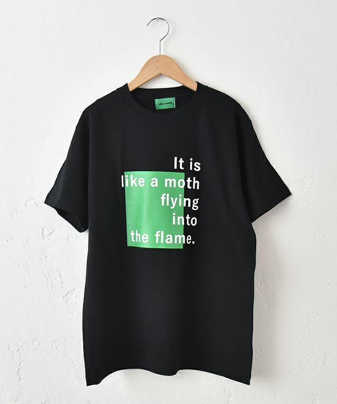 Like a moth.｜Green box Tee [[352007]][C]