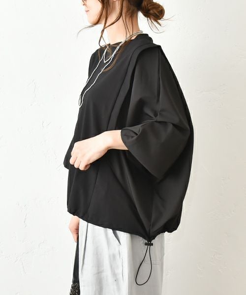 HUMS｜布帛切り替えカットソー [[100152]][C]