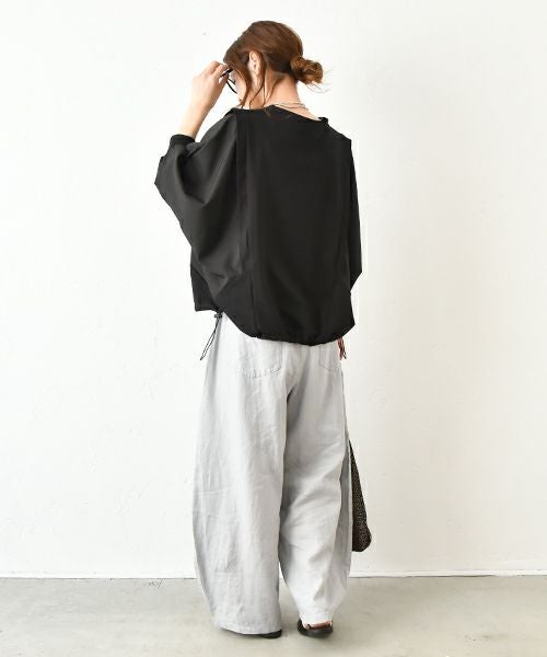 HUMS｜布帛切り替えカットソー [[100152]][C]