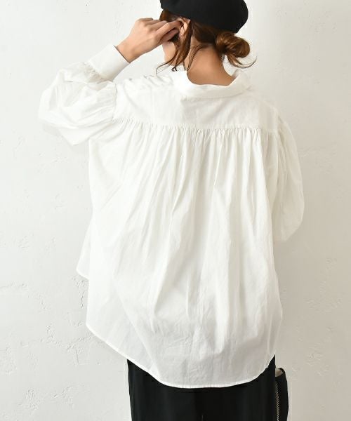 hagumu｜バックギャザーシャツ [[hag-136]][C]