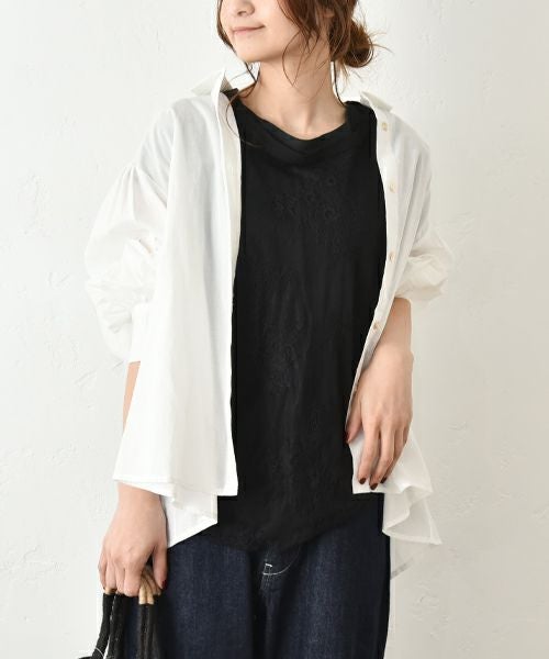 hagumu｜バックギャザーシャツ [[hag-136]][C]