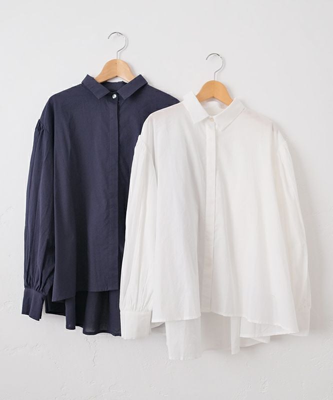 hagumu｜バックギャザーシャツ [[hag-136]][C]