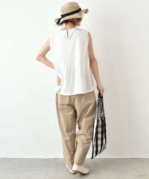 hagumu｜バックギャザーノースリーブプルオーバー [[hag-145]][C]