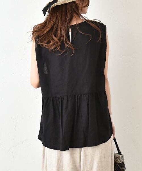 hagumu｜バックギャザーノースリーブプルオーバー [[hag-145]][C]