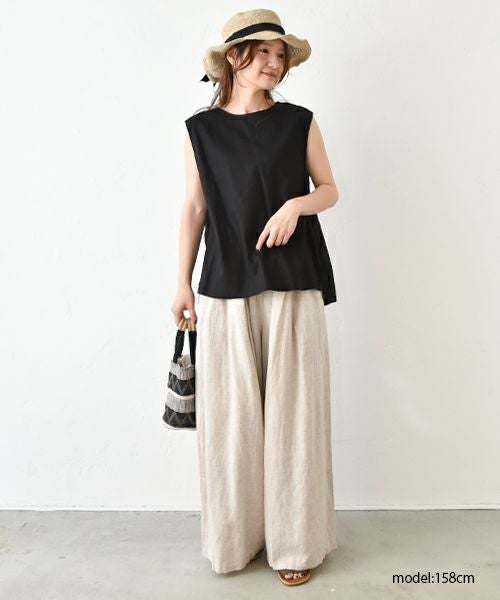 hagumu｜バックギャザーノースリーブプルオーバー [[hag-145]][C]