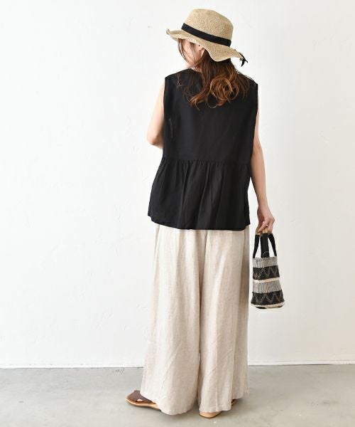 hagumu｜バックギャザーノースリーブプルオーバー [[hag-145]][C]