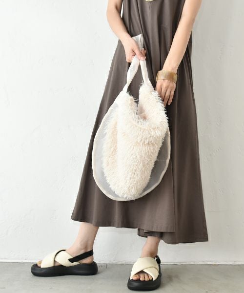 Ampersand｜メッシュ＆ファーワンショルダーバッグ[[ER25-M03]][C]