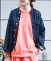Our.｜ノーカラー綿麻デニムジャケット [[131311H]][C]