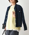 Our.｜ノーカラー綿麻デニムジャケット [[131311H]][C]