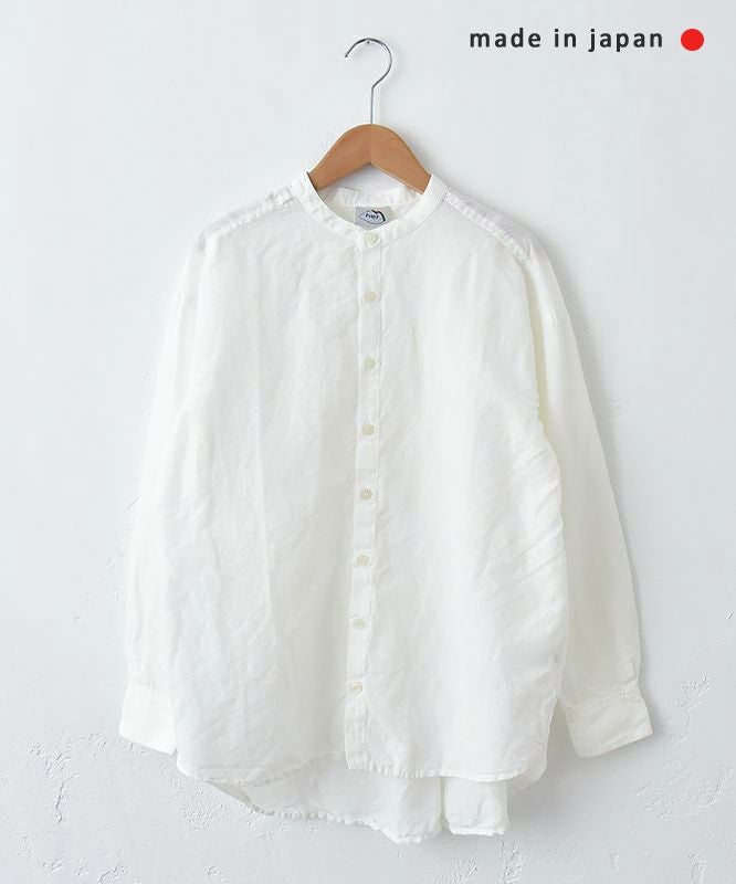 her.｜綿麻バンドカラーシャツ [[CE3SH250404]][C] | ma28 ONLINE STORE