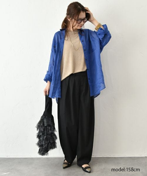 HUMS｜ノースリーブストレッチカットソー [[C-5027]][C]