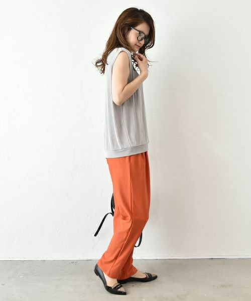 HUMS｜ノースリーブストレッチカットソー [[C-5027]][C]