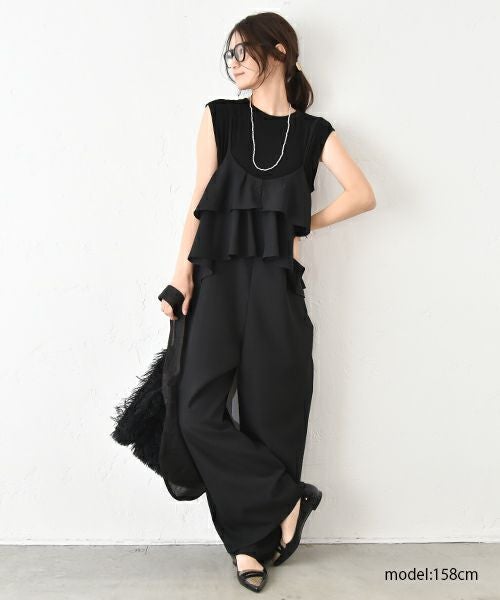 HUMS｜ノースリーブストレッチカットソー [[C-5027]][C]