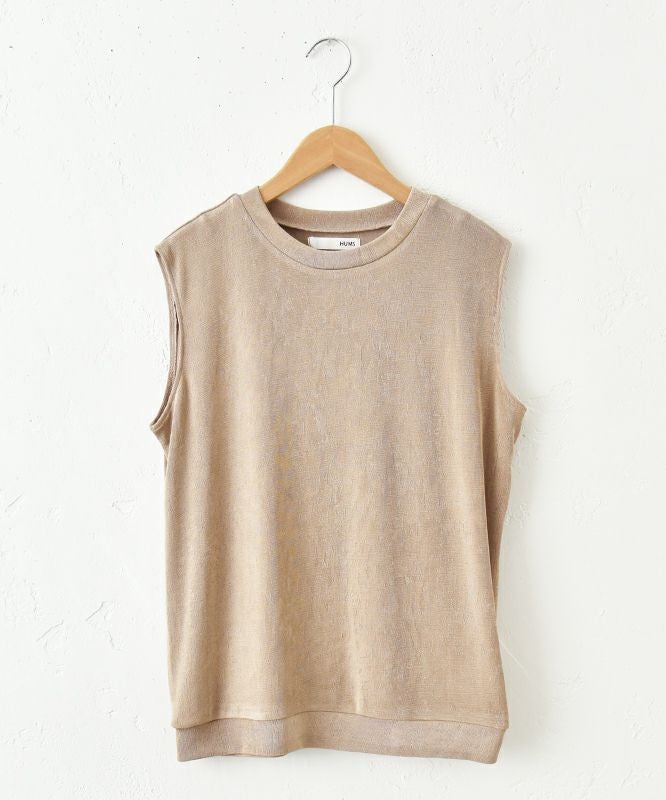 HUMS｜ノースリーブストレッチカットソー [[C-5027]][C]