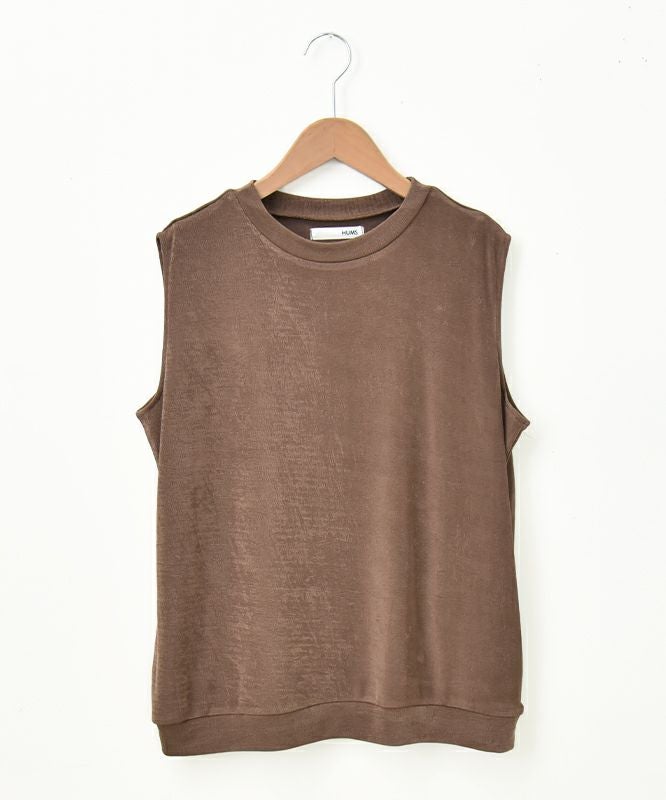 HUMS｜ノースリーブストレッチカットソー [[C-5027]][C]