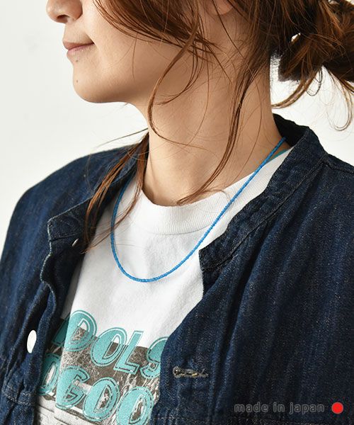 ROSETTA PRAYER｜2mmビーズネックレス 46cm [[2ｍｍ BEADS NECKLACE／46cm]][C]