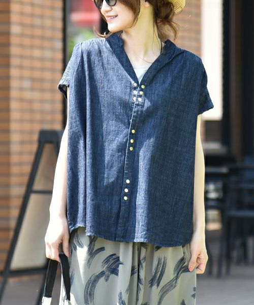 HUMS｜フレンチデニムシャツ [[HUM-056]][C]