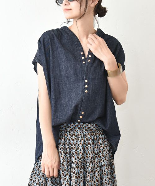 HUMS｜フレンチデニムシャツ [[HUM-056]][C]