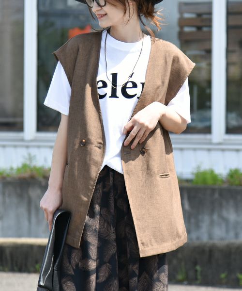 HUMS｜Vネックベスト [[HUM-057]][C]