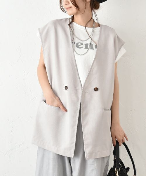 HUMS｜Vネックベスト [[HUM-057]][C]