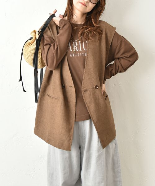  HUMS｜Vネックベスト [[HUM-057]][C]