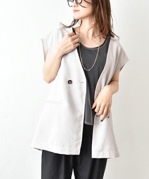  HUMS｜Vネックベスト [[HUM-057]][C]