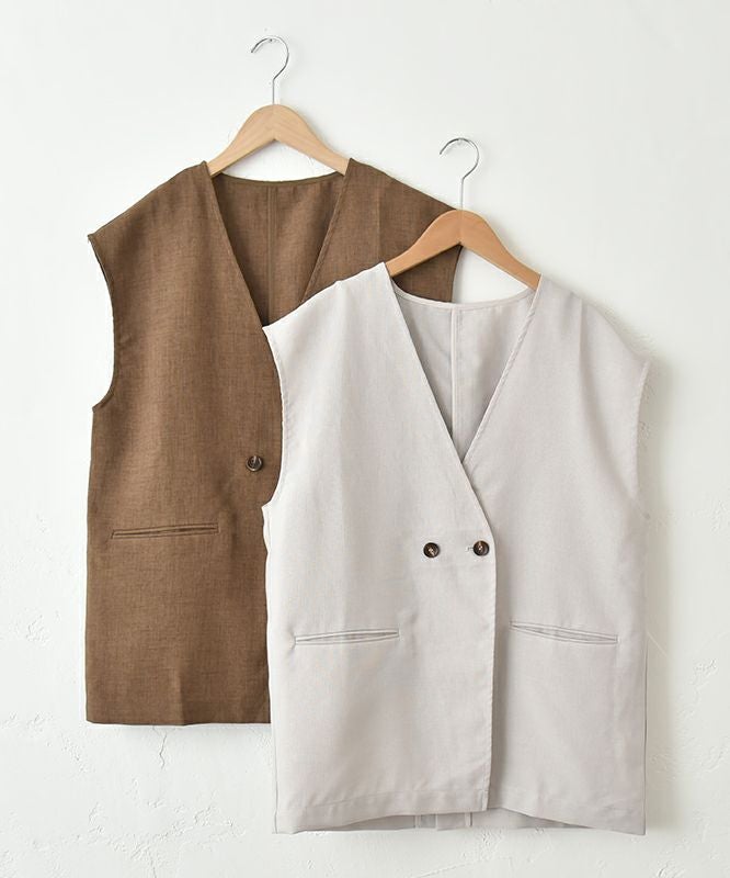  HUMS｜Vネックベスト [[HUM-057]][C]