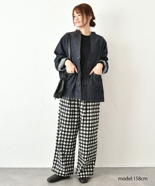 hagumu｜7分袖コットンニット [[MT-0457]][C]