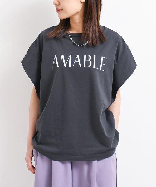 siro de labonte｜【日本製】AMABLE タックスリーブ Tshirt [[R513221