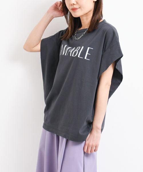 siro de labonte｜【日本製】AMABLE タックスリーブ Tshirt [[R513221