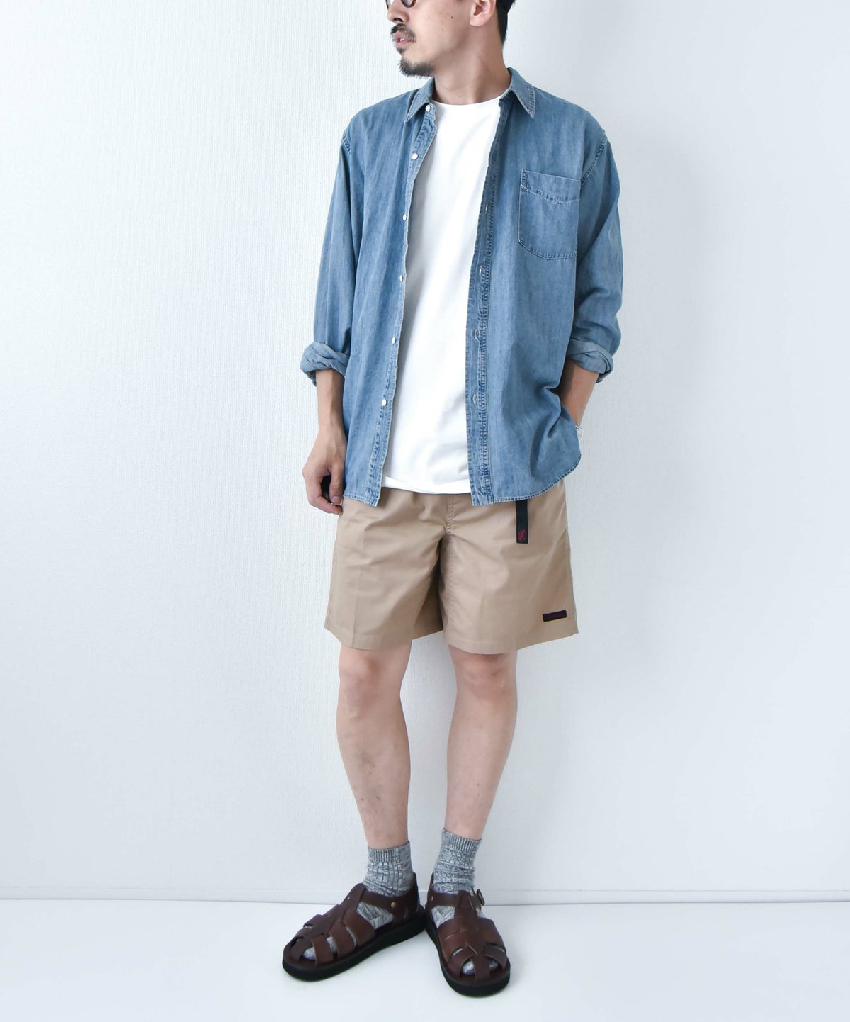 DENIM&DUNGAREE｜×GRAMICCI 　ショートパンツ [[22521670]][D]