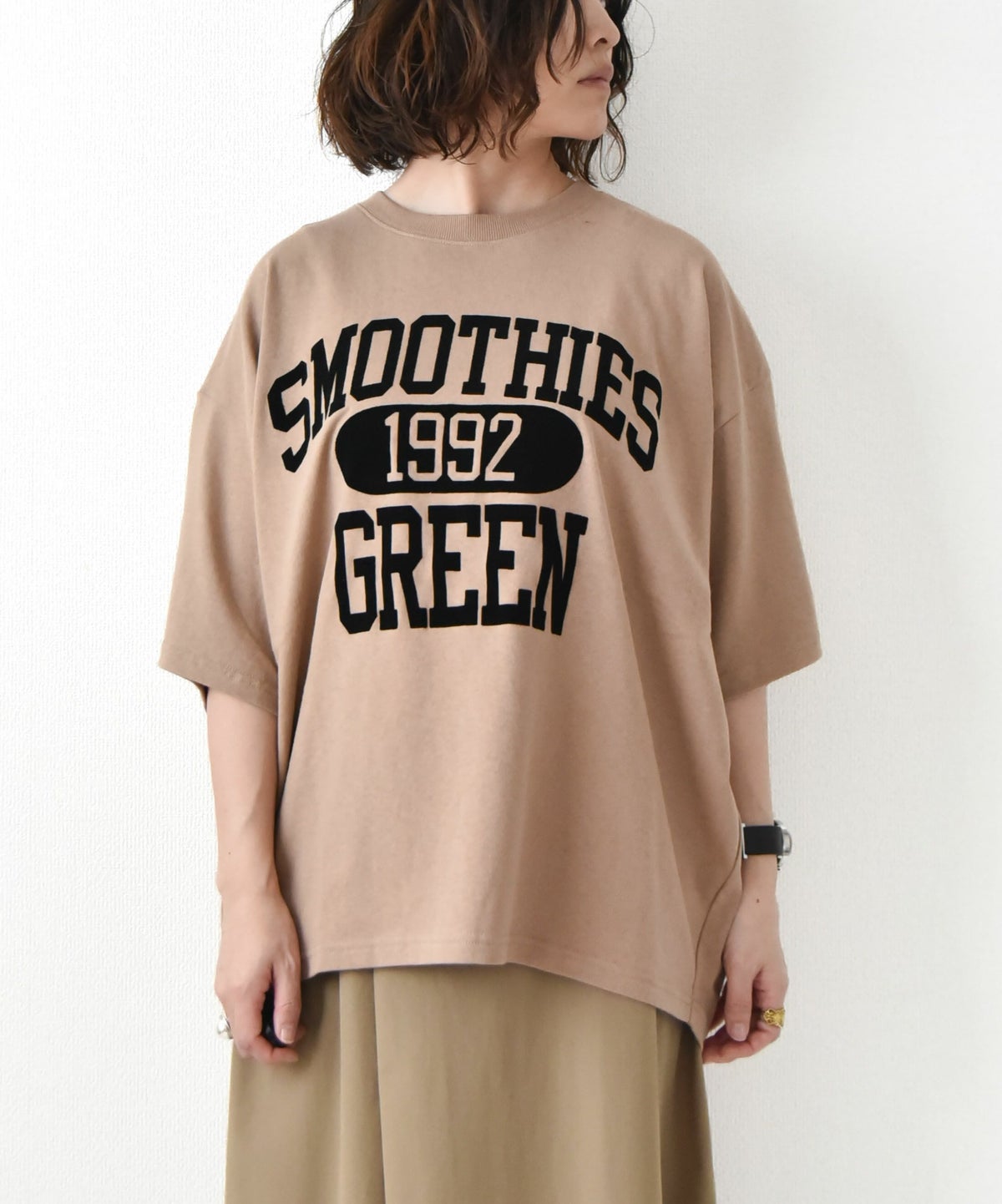 day standard｜"SMOOTHIES" タック入りTシャツ [[W5025212]][D]