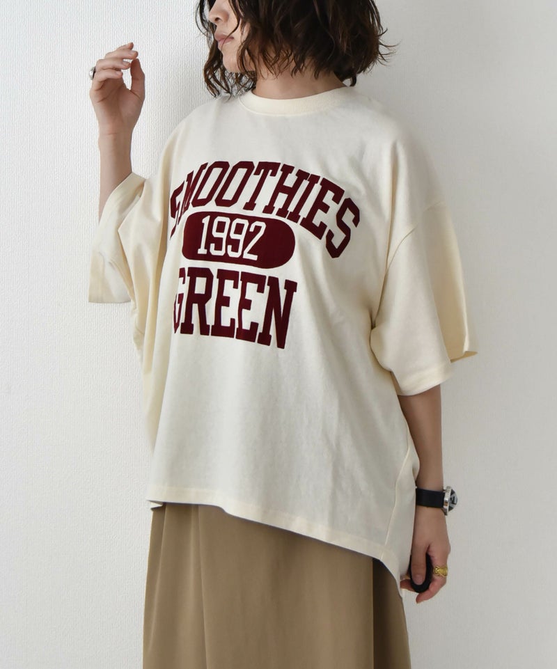 day standard｜"SMOOTHIES" タック入りTシャツ [[W5025212]][D]