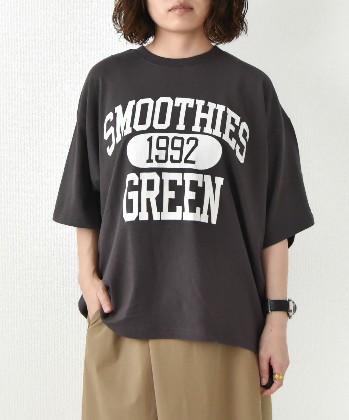 day standard｜"SMOOTHIES" タック入りTシャツ [[W5025212]][D]