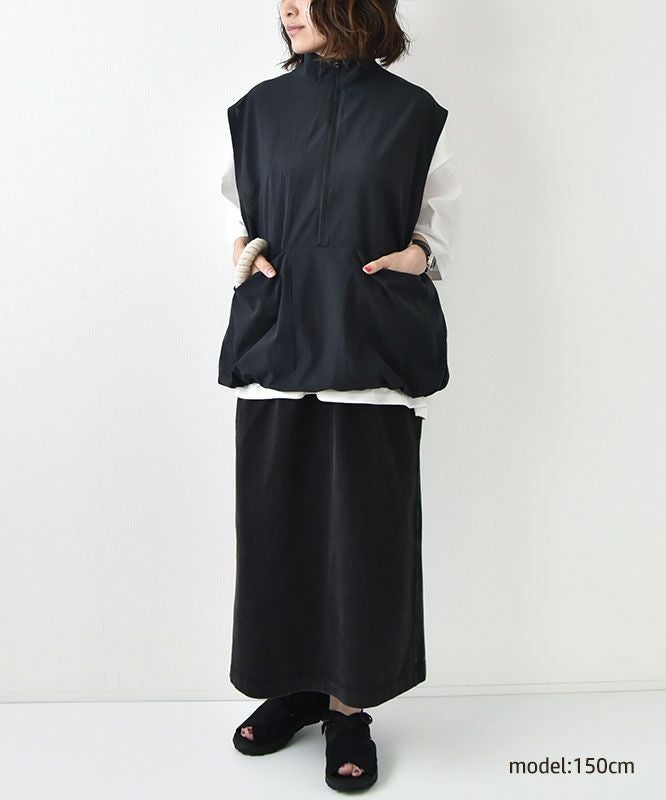 manual alphabet｜DOT AIR HALF ZIP VEST [[MA-J-407]][D]