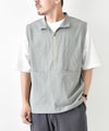 manual alphabet｜DOT AIR HALF ZIP VEST [[MA-J-407]][D]